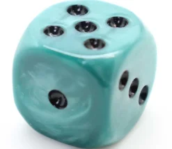 Tout Pour le Jeu dé marbré 2 cm (couleur mise au hasard)