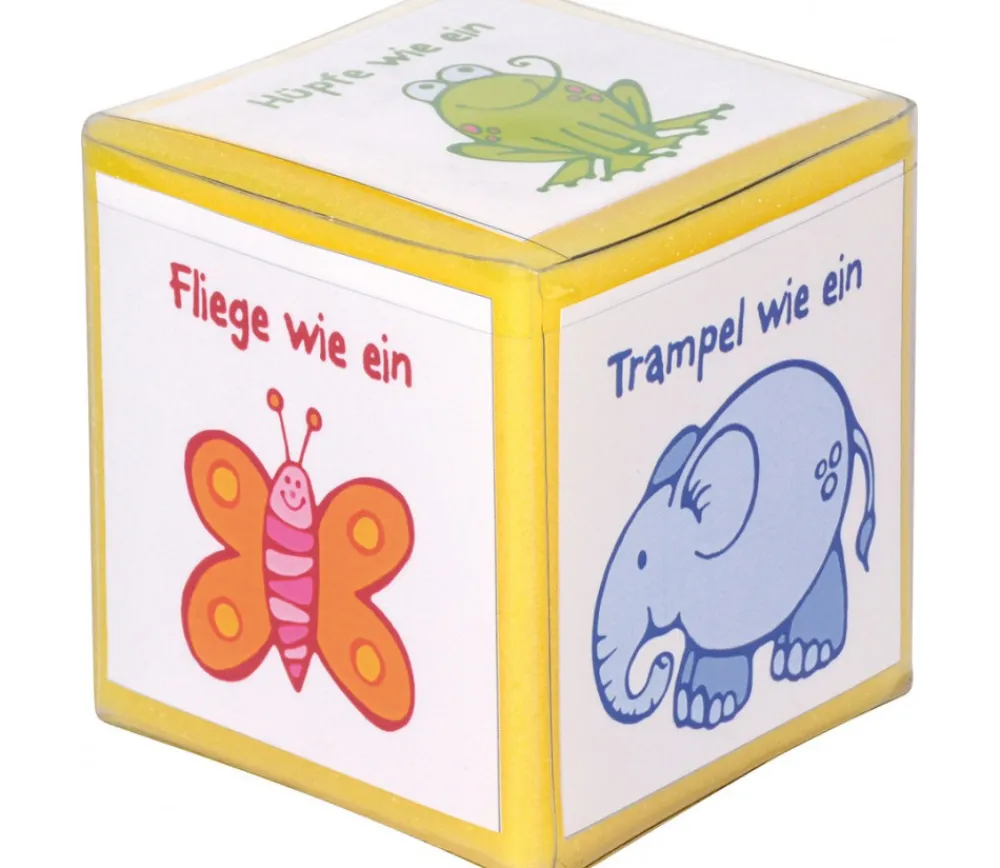 Tout Pour le Jeu Dé mousse 8 cm faces modifiables personnalisable à volonté. Jaune