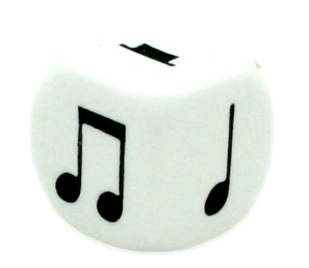 Tout Pour le Jeu Dé Musique 16 mm notes musicales
