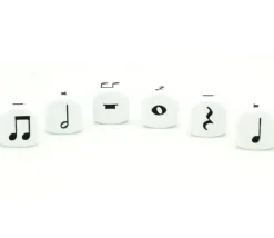 Tout Pour le Jeu Dé Musique 16 mm notes musicales