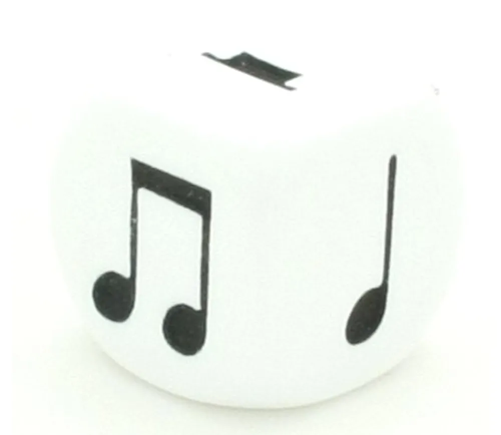 Tout Pour le Jeu Dé Musique 16 mm notes musicales
