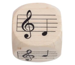 Tout Pour le Jeu Dé Musique 30 mm notes sur la portée