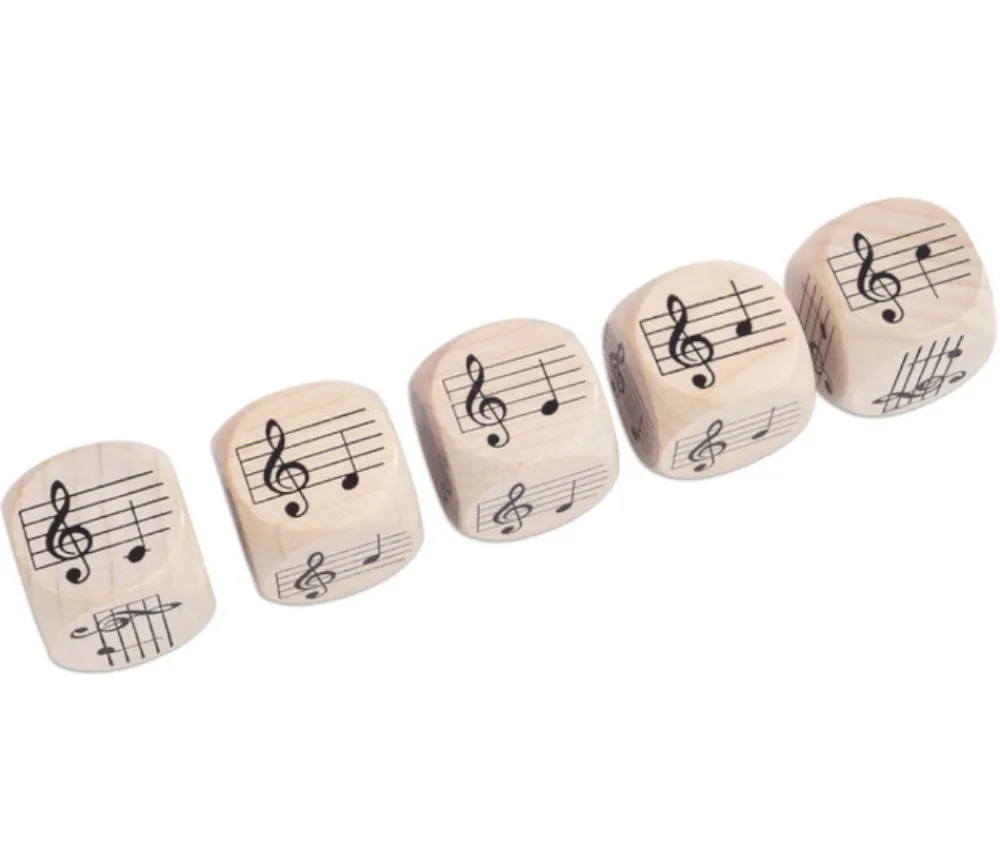 Tout Pour le Jeu Dé Musique 30 mm notes sur la portée