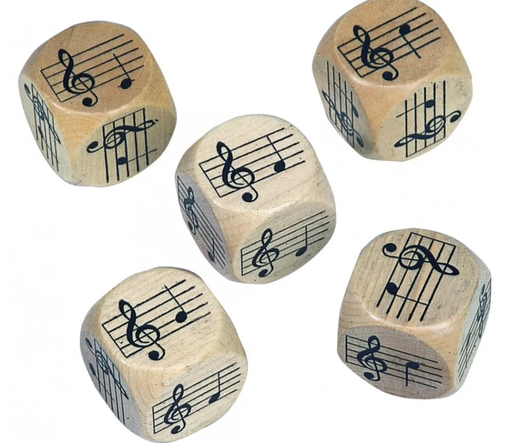Tout Pour le Jeu Dé Musique 30 mm notes sur la portée