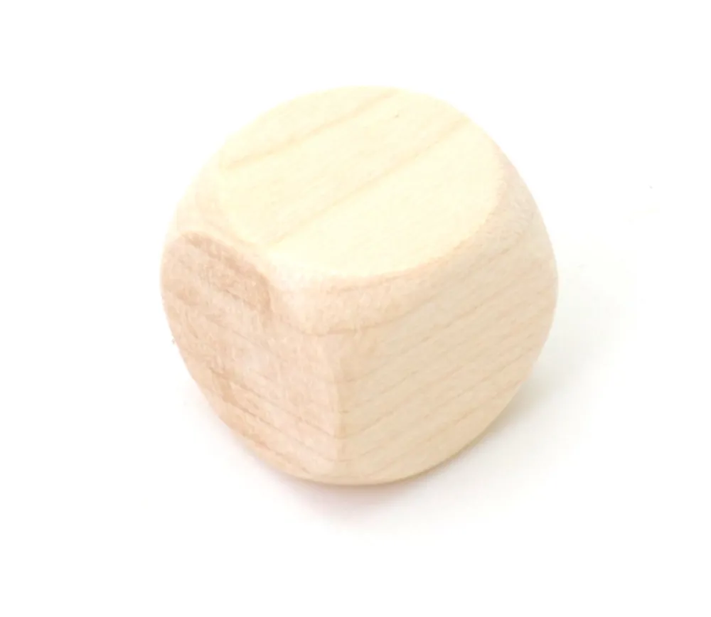 Tout Pour le Jeu Dé neutre 18 mm en bois sans marquage hêtre