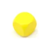 Tout Pour le Jeu Dé neutre jaune 16 mm en bois sans marquage hêtre à l'unité