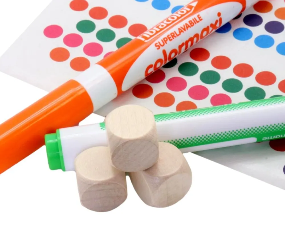 Tout Pour le Jeu Dé neutre naturel 16 mm en bois sans marquage hêtre à l'unité