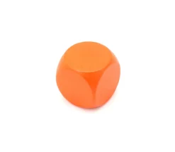 Tout Pour le Jeu Dé neutre orange 16 mm en bois sans marquage hêtre à l'unité