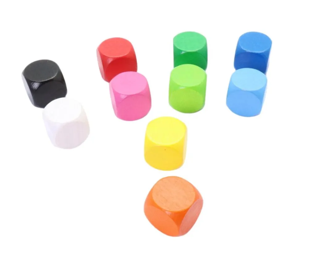 Tout Pour le Jeu Dé neutre orange 16 mm en bois sans marquage hêtre à l'unité