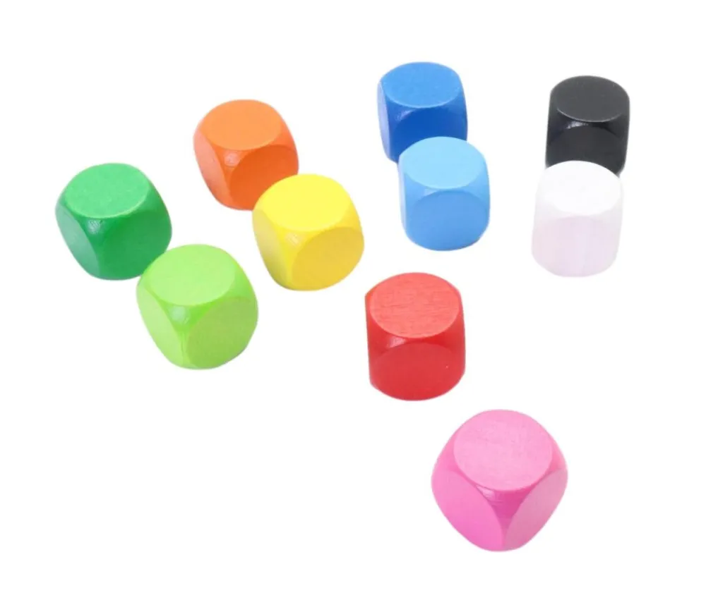 Tout Pour le Jeu Dé neutre rose 16 mm en bois hêtre sans marquage à l'unité