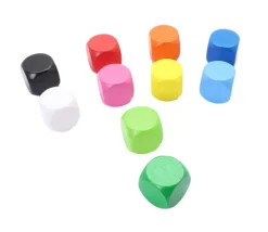 Tout Pour le Jeu Dé neutre vert 16 mm en bois sans marquage hêtre à l'unité