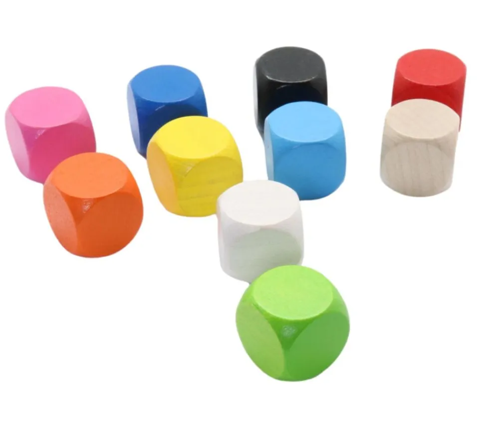 Tout Pour le Jeu Dé neutre vert clair 16 mm en bois hêtre sans marquage à l'unité