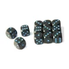 Tout Pour le Jeu Dé noir ciel étoilé 16 mm chessex points bleus