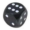 Tout Pour le Jeu Dé noir en bois 16 mm de 1 à 6 pour jeu de société