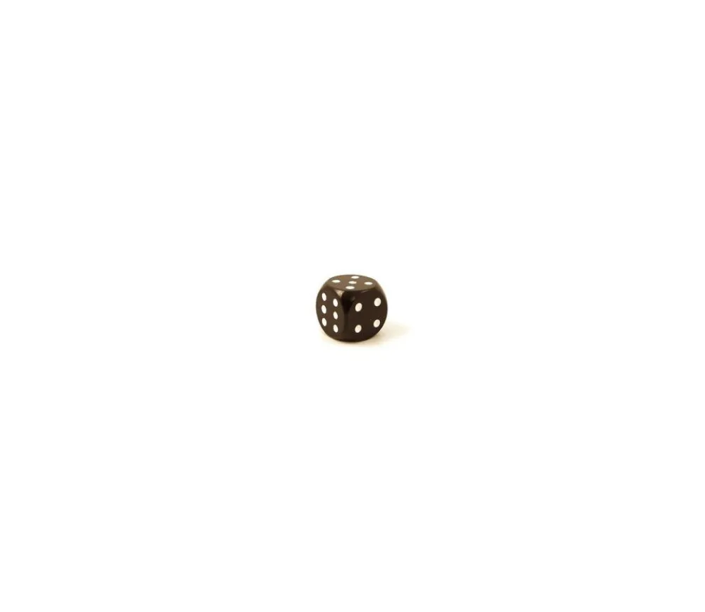 Tout Pour le Jeu Dé noir en bois 16 mm de 1 à 6 pour jeu de société