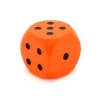 Tout Pour le Jeu Dé orange points noirs en bois 16 mm de 1 à 6 pour jeu de société