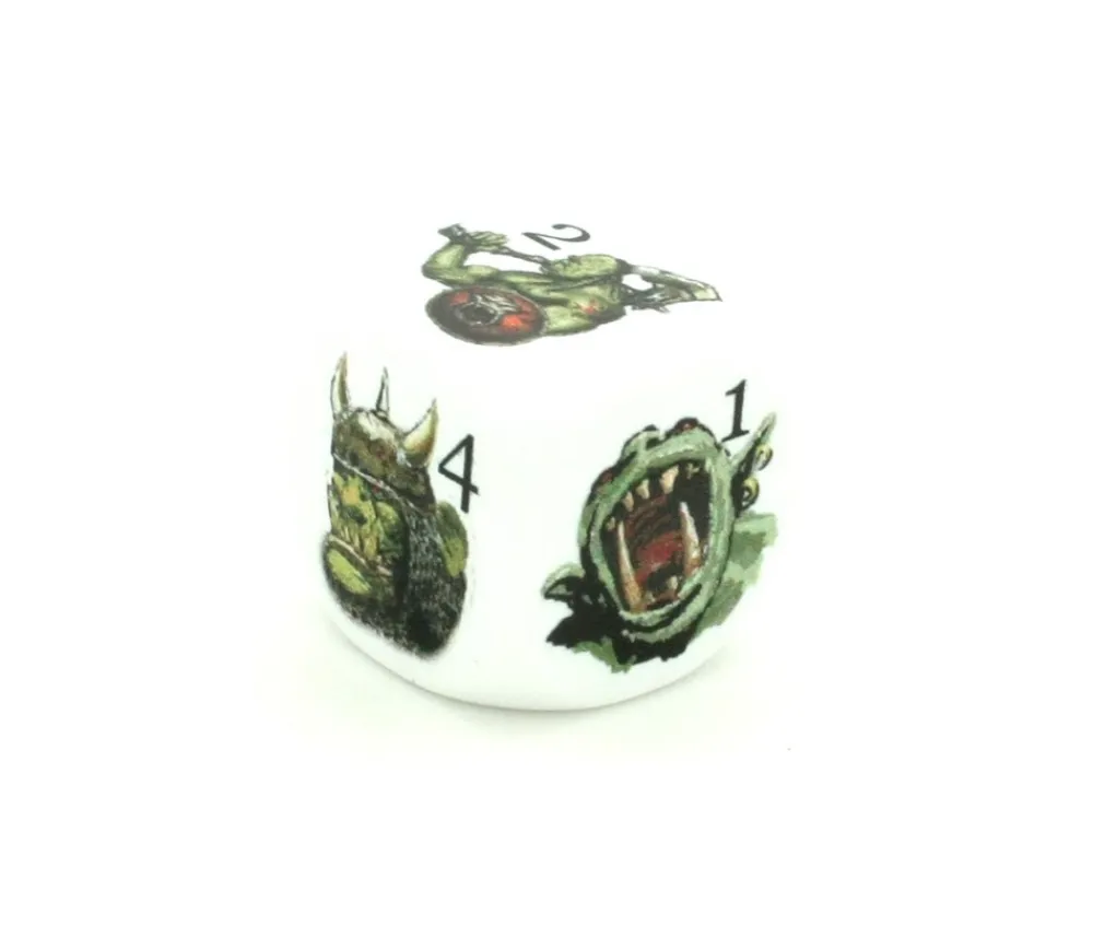 Tout Pour le Jeu Dé ORC en couleur 6 faces de 1 à 6 en 22 mm