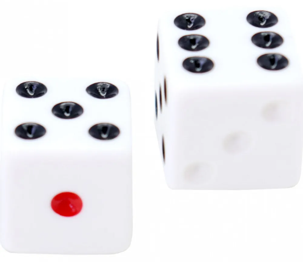 Tout Pour le Jeu Dé Penumbra : 1 à 6 rouge-blanc-noir