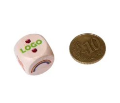 Tout Pour le Jeu Dé personnalisé 16 mm en bois : 6 faces personnalisées avec vos images