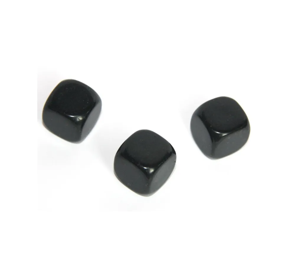 Tout Pour le Jeu Dé plastique neutre 16 mm à personnaliser NOIR