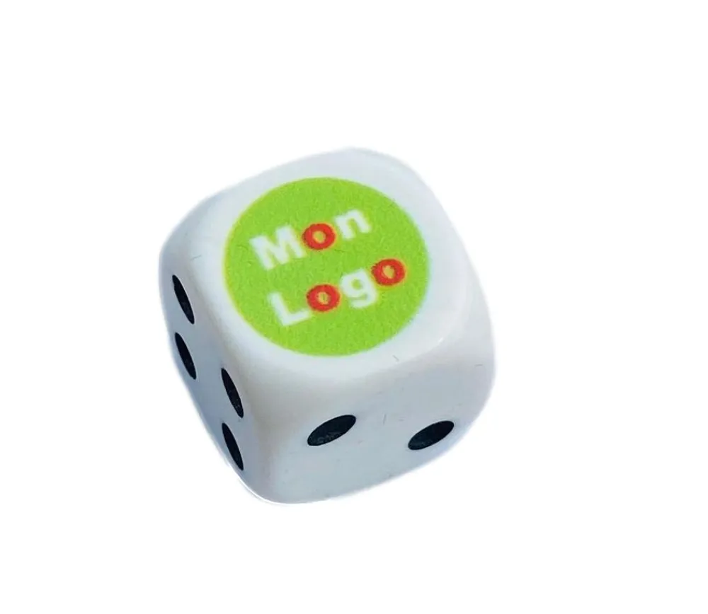 Tout Pour le Jeu Dé plastique personnalisé 16 mm : 1 face personnalisée avec votre image