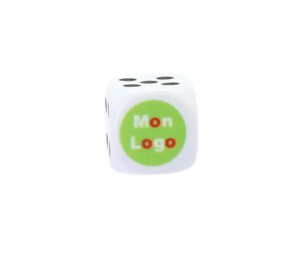 Tout Pour le Jeu Dé plastique personnalisé 16 mm : 1 face personnalisée avec votre image