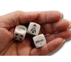 Tout Pour le Jeu Dé plastique personnalisé 16 mm : 1 face personnalisée avec votre image