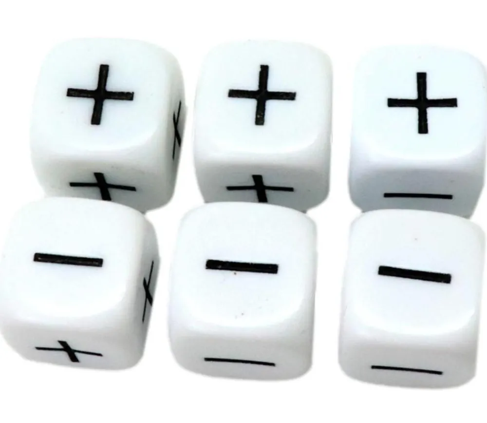 Tout Pour le Jeu Dé plus et moins + - en 16 mm