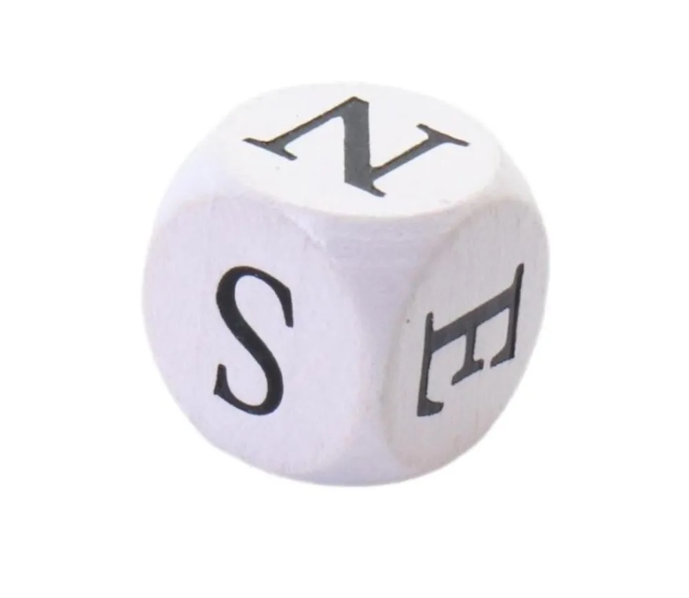 Tout Pour le Jeu Dé points cardinaux en bois 16 mm