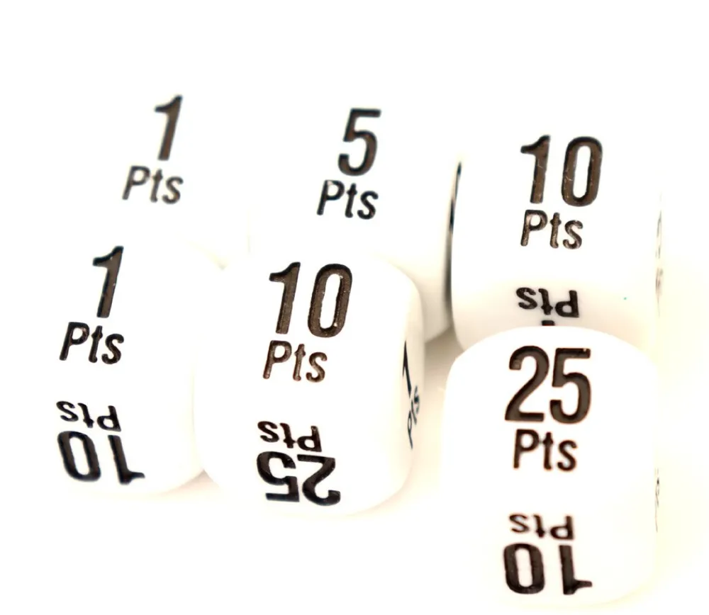 Tout Pour le Jeu Dé points gagnants 16 mm +1 à +25