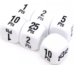 Tout Pour le Jeu Dé points gagnants 16 mm 1 2 5 10 25 pts