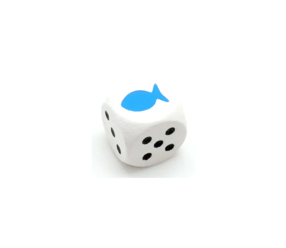 Tout Pour le Jeu Dé poisson 16 mm en bois 23456