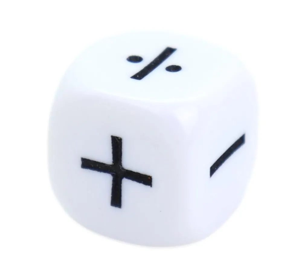 Tout Pour le Jeu Dé signe Mathématiques + - x ÷ + -