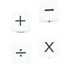 Tout Pour le Jeu Dé signe Mathématiques + - x ÷ + -