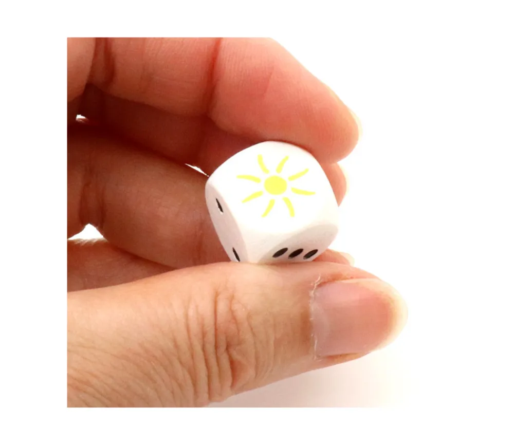 Tout Pour le Jeu Dé Soleil 23456 en bois 16 mm - Bords arrondis