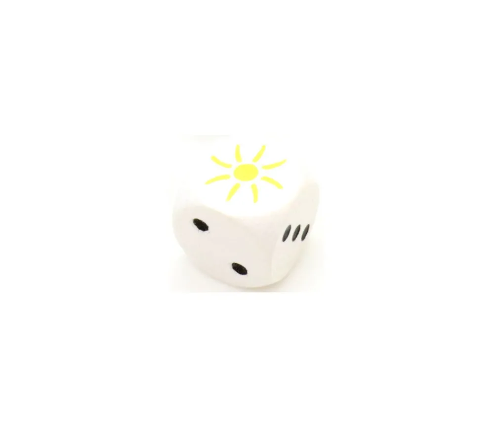 Tout Pour le Jeu Dé Soleil 23456 en bois 16 mm - Bords arrondis