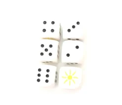 Tout Pour le Jeu Dé Soleil 23456 en bois 16 mm - Bords arrondis