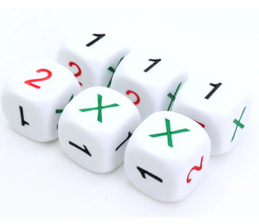 Tout Pour le Jeu Dé spécial faces 1 1 1 2 X X loterie