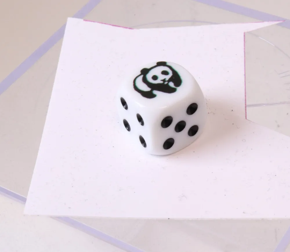 Tout Pour le Jeu Dé spécial PANDA points de 1 à 5 taille 16 mm