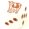 Tout Pour le Jeu Dé spécial vache marron 23456 taille 16 mm