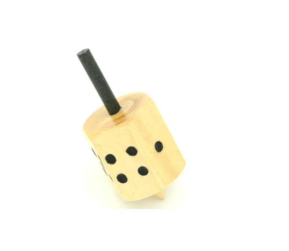 Tout Pour le Jeu Dé toupie toton - dé à jouer buis 5.7 cm