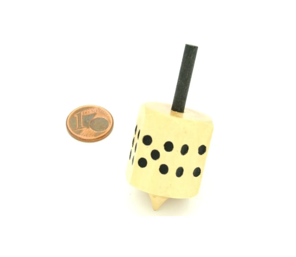 Tout Pour le Jeu Dé toupie toton - dé à jouer buis 5.7 cm