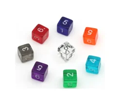 Tout Pour le Jeu Dé translucide chiffre acrylique 14 mm à l'unité (couleur au hasard)