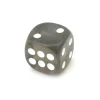 Tout Pour le Jeu Dé translucide NOIR gris 16 mm