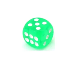 Tout Pour le Jeu Dé translucide VERT 16 mm