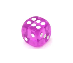 Tout Pour le Jeu Dé translucide VIOLET 16 mm