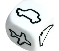 Tout Pour le Jeu Dé Transport : train, bateau à voile, bateau moteur, avion, camion, voiture