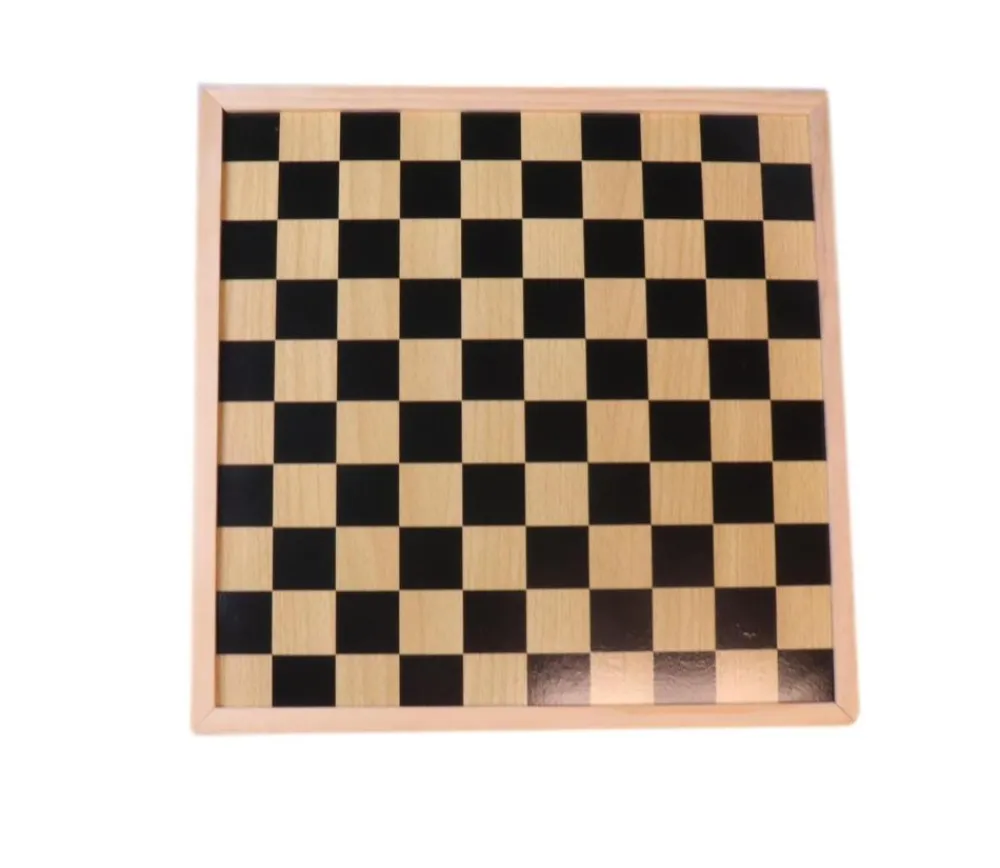 Tout Pour le Jeu Damier/échiquier en bois noir / naturel - plateau 40 cm cases 4.5 cm