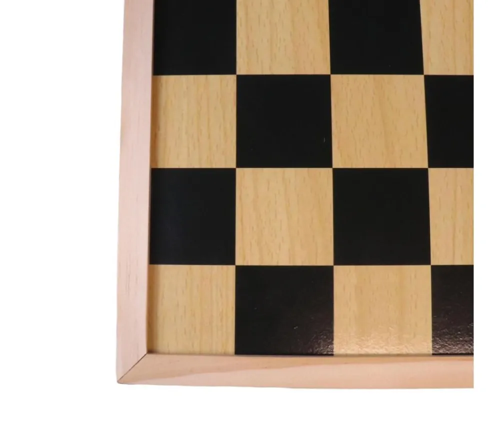 Tout Pour le Jeu Damier/échiquier en bois noir / naturel - plateau 40 cm cases 4.5 cm
