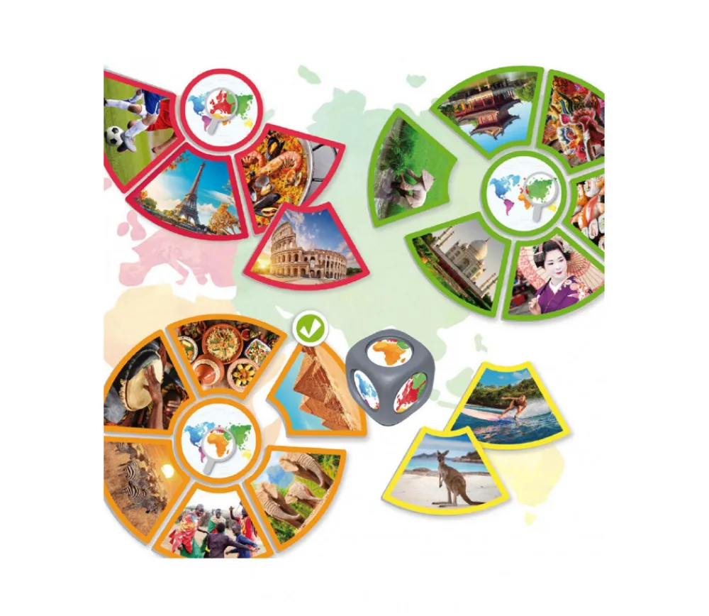 Enfant Tout Pour le Jeu Découvre les continents du monde - jeu éducatif d'association